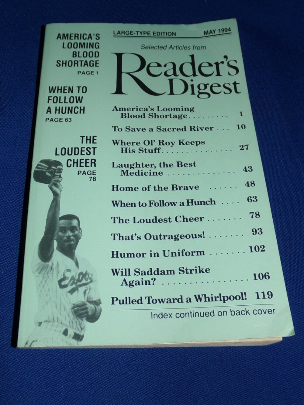 Reader's Digest Large Type Print Edition Softcover Anthology Book* May 1994